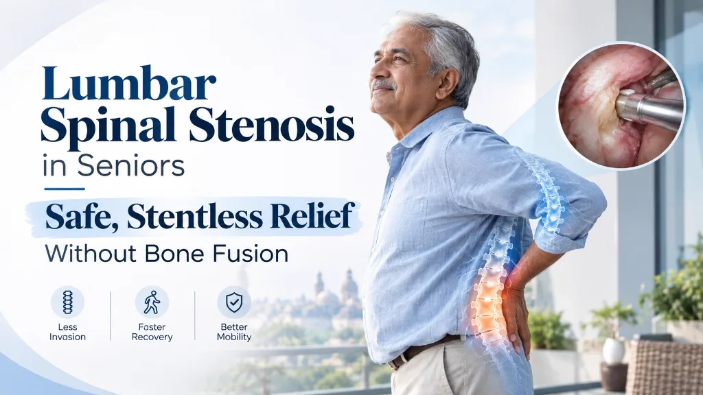 Lumbar Spinal Stenosis in Seniors: Safe, Stentless Relief Without Bone Fusion