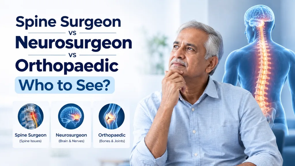 Spine Surgeon, Neurosurgeon, Orthopaedic or Neurologist? Seeing the Wrong Doctor Can Cost You Months. Here Is the 60-Second Answer